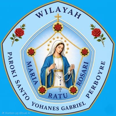 Logo Wilayah Santa Maria Ratu Rosari